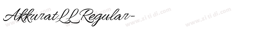AkkuratLL Regular字体转换